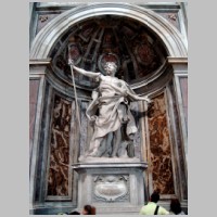 Roma, San Pietro, Figur des hl. Longinus von Bernini, Foto Use the force, Wikipedia.jpg